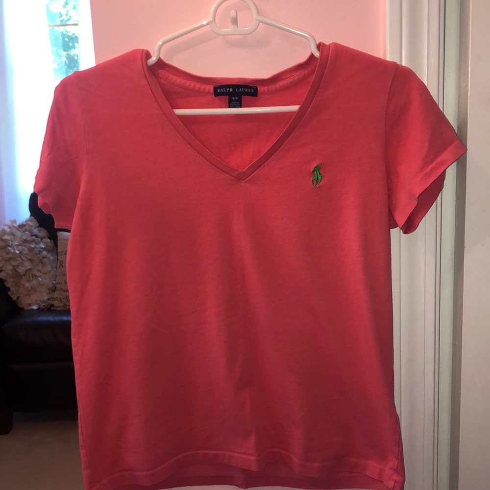 Coral Ralph Lauren T-shirt